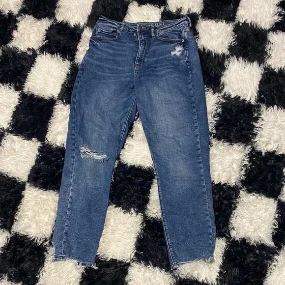 American Eagle Outfitters Blue Straight Leg Jeans - Picture 1 of 3